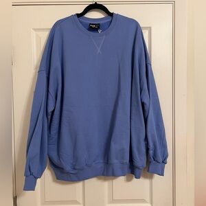 Popflex Periwinkle Crewneck Oversized Sweatshirt